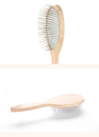Brosse démêlante professionnelle CIDON à manche en bois et picots en acier inoxydable pour chiens et chats – Soin des poils