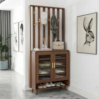 Système de placard tout-en-un compact et contemporain, commode en bois, tringle à vêtements, étagères de présentation, solution de rangement efficace pour la chambre