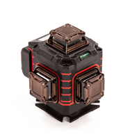Niveau laser 4D 16 lignes, auto-nivelant, faisceau vert à 360 degrés, batterie rechargeable pour l'installation de carrelage et de revêtements muraux
