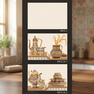 Carreaux muraux 3D japonais pour cuisine et salle de bain 300x450mm en céramique émaillée finition brillante, briques réfractaires pour design intérieur et extérieur - Product Image 4