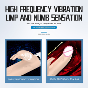 Automatische Up Down Teleskop Stretching Einziehbare Heizung Frauen Kaninchen Vibrieren Dildo Vibrator Für Weibliche Mastur bator - Product Image 4