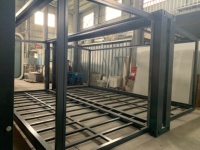 Maison en conteneur extensible à pliage rapide Pack plat 20 pieds 40 pieds Vie modulaire Bâtiment de bureaux temporaire Utilisation de l'entrée dans l'école