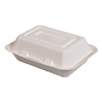 Boîte à lunch jetable biodégradable, boîte à burger, emballage pour tiramisu, vaisselle de transport pour barbecue extérieur et commerce international