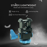 Support de microphone compatible avec DJI OSMO, plaque à triple griffe porte-accessoires, extension pour éclairage vidéo LED en aluminium