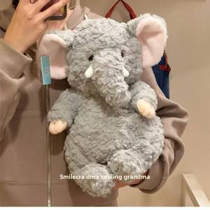 Gantungan Kunci boneka <span class=keywords><strong>Penguin</strong></span> perempuan imut gajah Super lembut Set gantungan kunci boneka hewan berbobot untuk tidur ketat sempurna ulang tahun - Product Image 3