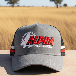 Casquettes de camionneur personnalisées de haute qualité avec broderie et bandes latérales, vente en gros, <span class=keywords><strong>moins</strong></span> chères, multicolores, casquettes de camionneur australiennes - Product Image 1