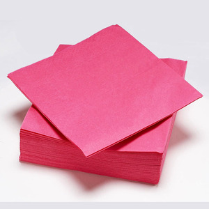 Custom ized Manufactured Company Einweg-Servietten aus farbigem Papier Weiß Braun Schwarz Bar Logo Pack Style Pink Dinner Servietten - Product Image 3