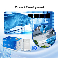 Kits de test rapide de la maladie de la fusarion des bananiers (Fusarium Wilt Disease, Foc, TR4) utilisant l'amplification basée sur la recombinase (RBA), en plastique carré, portables, pour la détection des parasites