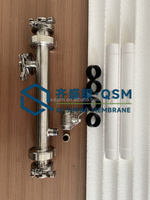 Filtre à membrane céramique QSM avec filtration transversale, taille des pores de 100 nm pour MFUF/NF Microfiltration Ultrafiltration Nanofiltration