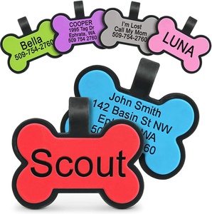 Targhette NFC in Silicone Personalizzate per Cani con Stampa Personalizzata, Opzioni Multicolore e Logo Personalizzato per Vendita all'Ingrosso - Product Image 1