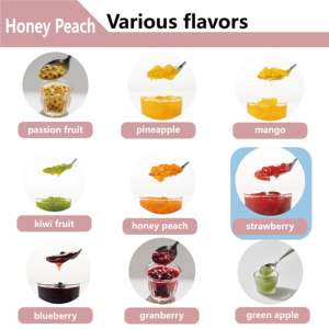 2025 OEM Meilleur Prix Premium Sirop Alimentaire Liquide pour Thé, Lait, Café 2.8KG Pâte de Pêche en Pot Sous Vide, Confiserie Gélifiée, Confiture de Fruits avec Pulpe - Product Image 6