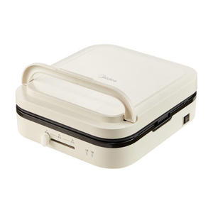 Plancha eléctrica Midea de 28 cm con calentamiento de doble cara, color albaricoque, antiadherente, para cocinar en casa. - Product Image 4