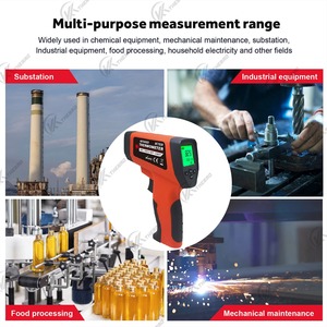 Termometer Digital IR non-kontak untuk industri, termometer rumah tangga bahan plastik - Product Image 2