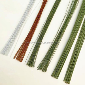 <span class=keywords><strong>ก้าน</strong></span>เหล็กหุ้มกระดาษลายดอกไม้สีเขียวอ่อน ขาว น้ำตาล แบบกำหนดเองได้ สำหรับจัดดอกไม้ - Product Image 4