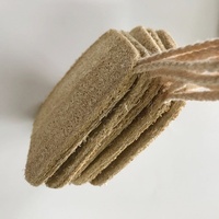 CK008-1 Écologique Naturel Biodégradable Plat Pads Carré Luffa Bain Luffa Éponge 9.5x9.5cm Haute Absorption pour le Nettoyage de la Vaisselle