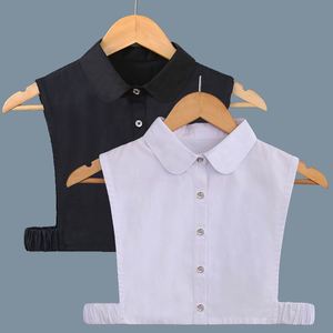 Gran oferta, Media camisa de cuello redondo para mujer en blanco y negro, cuello falso desmontable para mujer, cuello Dickey sin mangas para Decoración - Product Image 1