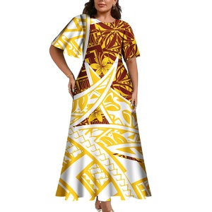 Oultasi للنساء بولينيزية قبلية ساموان تابا طباعة زهور مخصصة ساموان بولتاسي - Product Image 1