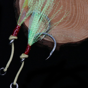 Hameçon en acier à haute teneur en carbone pour la pêche en mer, leurre pour morue, hameçon de jigging avec design à rainures de sang - Product Image 2