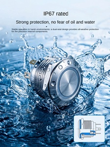 Black Metal 220V ON/OFF 1NO Flat Head Push Button <b>Switch</b> Red Power Symbol Light IP65 Waterproof Ring Illuminated Momentary LED - Product Image 3