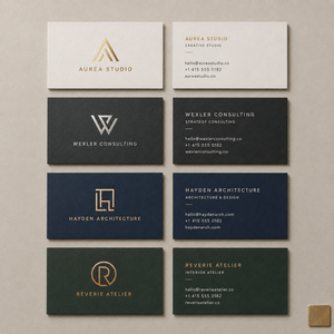 Tarjetas de Visita Personalizadas de Lujo con Grabado en Relieve, Tarjetas de Papel Texturizado Multicolor para Arquitectura, Inmobiliarias, Belleza y Marcas - Product Image 4