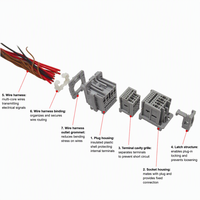 Faisceau de câblage hybride automobile 29 broches avec connecteur rectangulaire pour l'électronique des véhicules