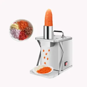 Automatischer Fruchtschneider aus Edelstahl Stückzerkleinerer für Kartoffel Karotte Zwiebel Zwiebel-Schneidemaschine Gemüse-Schneidemaschine