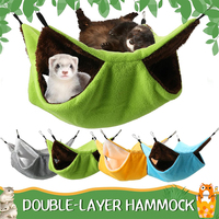 SUREWALHOME Hamster Oiseau Chat Hamac Petit Animal Guinée Lit Facile À Assembler Chiens Chats Jouer Maison Hamac Suspendu Doux Pet Lit