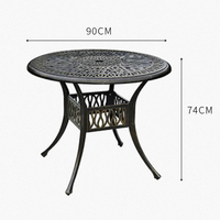 Meubles de jardin urbains pour parcs, table de pique-nique, chaises empilables d'extérieur, ensemble table et chaises d'extérieur