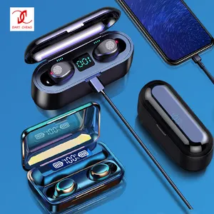 2020 New Arrival 2000Mah Power Bank F9-36 Benar Nirkabel F9-5c Mini Bass Earbud F9 Led Display BT Earphone Tws F9-5C