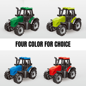 PANDAS Die-Cast Plastic Farm Tractor Toy Simulación Sliding Farmer Truck Vehículo Carro de transporte para niños - Product Image 5