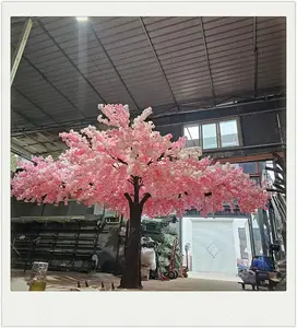 S02527 Party Hotel Cafe Decorate Big Blossom Flower Tree Artificial Big Pink Cherry Tree Artificial Cherry Blossom Tree To Sale