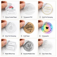 Rouleau d'autocollants personnalisés en forme de cœur holographique doré, étiquettes en feuille prismatique pour emballage cadeau, vente en gros