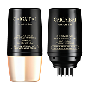 Etiqueta privada <span class=keywords><strong>Tinte</strong></span> para el <span class=keywords><strong>cabello</strong></span> Pluma temporal Stick Cubierta <span class=keywords><strong>de</strong></span> <span class=keywords><strong>cabello</strong></span> gris Impermeable a prueba <span class=keywords><strong>de</strong></span> sudor Desechable Fácil <span class=keywords><strong>de</strong></span> colorear Pluma <span class=keywords><strong>de</strong></span> <span class=keywords><strong>cabello</strong></span> negro - Product Image 1
