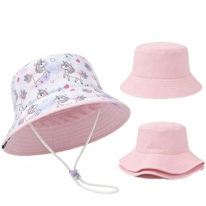 New-style Export-Quality <strong>Childrens</strong> Dinosaur Fruit Print Windproof Breathable Sun Protection <strong>Bucket</strong> <strong>Hat</strong> 100% Cotton - Product Image 5