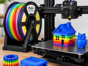 Filamento para Impresora 3D PLA+ Mate OEM de 1.75mm y 1kg, Acabado Mate Arcoíris de Bajo Brillo para Bambu Lab y Creality - Product Image 3