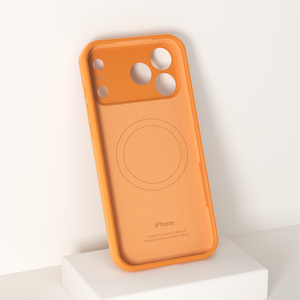 เคสโทรศัพท์ซิลิโคนเหลวพรีเมียม S042 ฝาหลังแบบแม่เหล็กสำหรับ iPhone 17 16 15 Pro Max Air เคสโทรศัพท์ซิลิโคน - Product Image 3