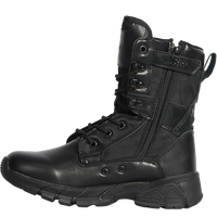 Bottes tactiques mi-mollet pour hommes, imperméables, confortables, à lacets, semelle en caoutchouc antidérapante pour la randonnée en plein air, l'entraînement, les voyages, le camping