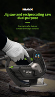 Scie sauteuse électrique sans fil Portable 850W Machine bricolage de qualité industrielle alternative coupe du bois et du métal alimenté par batterie
