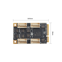 Carte série RS232 M.2 intégrée à 8 ports, carte d'extension industrielle M2 B+M Key DB9, adaptateur PCIe EXAR XR17V358, 15Mbps, 16550