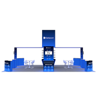 Comptoirs modulaires en aluminium SEG 30x20 pieds pour salons professionnels, stands portables rétroéclairés pour expositions