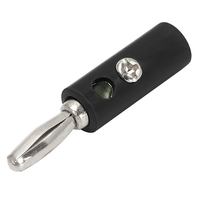 Connecteur banane mâle 4 mm, câble audio pour haut-parleur à un seul conducteur, bornes de connexion codées par couleur, rouge, noir, vert, bleu, jaune, OEM