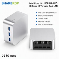 Sharerdp OEM ODM AMD Ryzen 5 7430U DDR4 NVMe PCIe VESA-bevestiging Kleine Form Factor Mini Gaming PC Computer voor Home Server