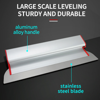 Outil de finition pour cloisons sèches en acier inoxydable industriel, lames de raclage, truelle de finition, plâtreur, racloir à plâtre