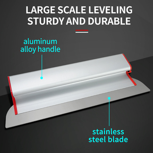 Outil de finition pour cloisons sèches en acier inoxydable industriel, lames de raclage, truelle de finition, plâtreur, racloir à plâtre - Product Image 5