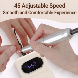 Rechargeable Electric <b>Nail</b> Drill Machine 45000RPM - Super Silent <b>Nail</b> File, Grinder & Buffer for Professional Salon - Product Image 2