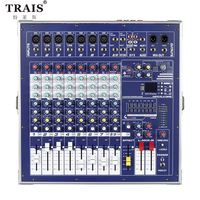 Amplificateur de puissance alimenté par boîte à air, mélangeur audio pour performances musicales professionnelles, DJ, amplificateur de puissance 2 x 500 W, console de mixage