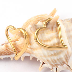 Evorte Bijou de piercing pour enfants en acier inoxydable, style punk, en forme de cœur, pour nez, lèvre, oreille, type clicker, anneau, manchette, boucle d'oreille, piercing corporel - Product Image 3