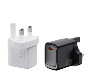 Lot de 2 chargeurs muraux de type C 30W, <span class=keywords><strong>bloc</strong></span> de charge rapide, adaptateur USB C pour <span class=keywords><strong>iPhone</strong></span> 16/15/14/13/12/12/Xs/<span class=keywords><strong>XR</strong></span>, protection OT pour ordinateur portable - Product Image 2