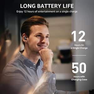 Écouteurs sans fil <span class=keywords><strong>TOZO</strong></span> T6 pour un son stéréo, écouteurs intra-auriculaires à commande tactile, 50 heures d'autonomie, appels clairs par IA, charge sans fil - Product Image 3