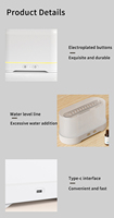 Diffuseur d'aromathérapie à effet de flamme USB 300 ml, humidificateur ultrasonique silencieux, lumière LED, huiles essentielles, utilisation à domicile, chambre à coucher, bureau, hôtel